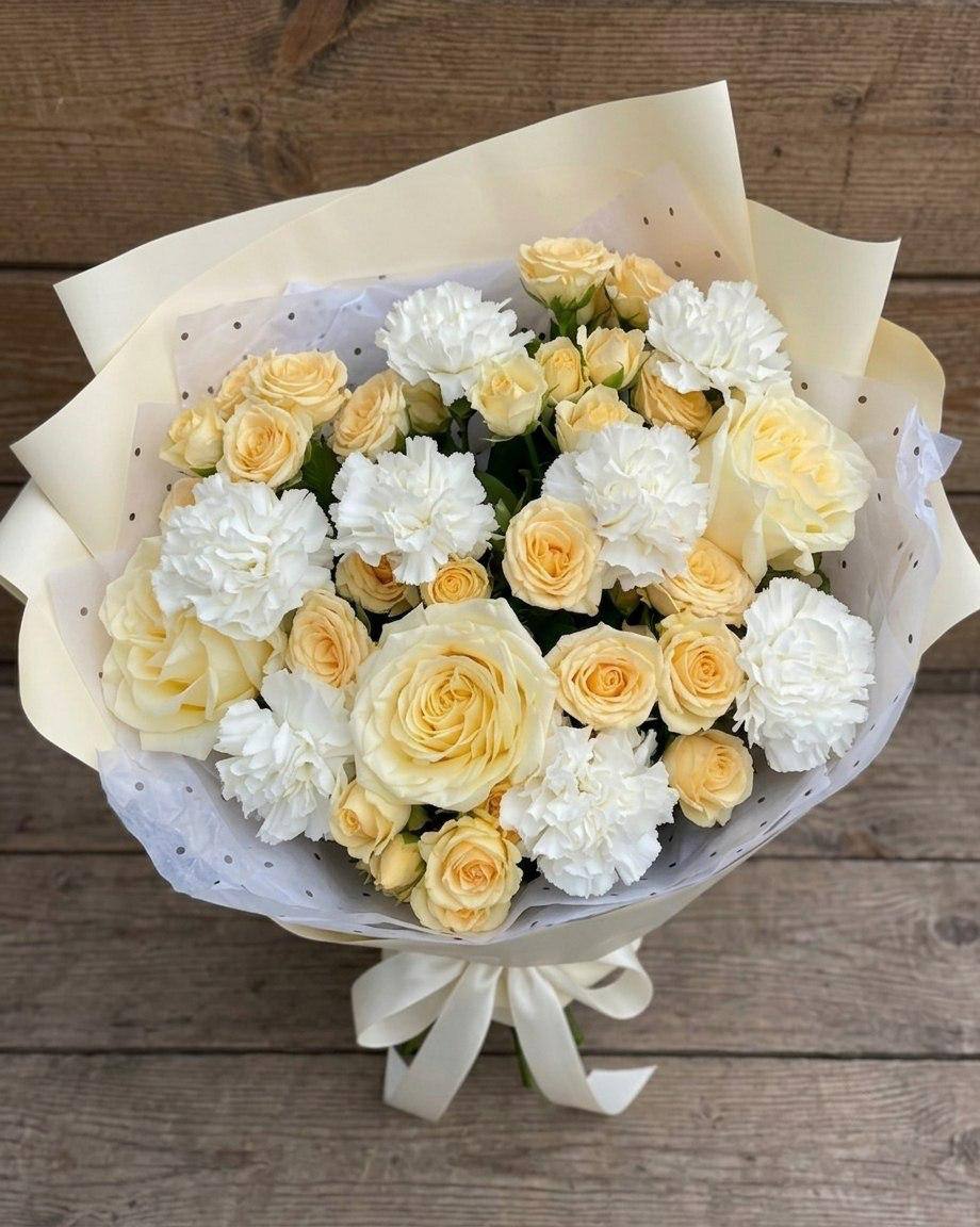 Авторский букет «Солнечный шёпот»